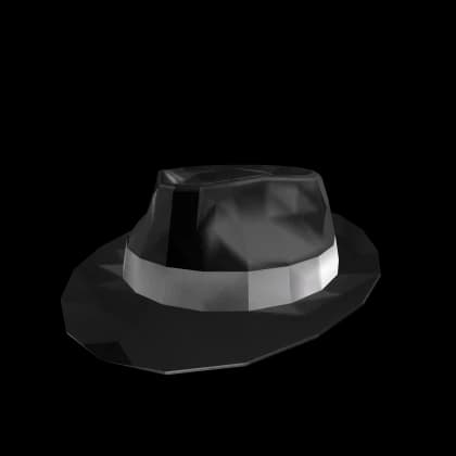 Black Sparkle Time Fedora