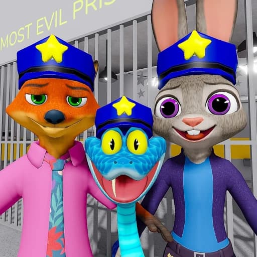 ZOOTOPIA POLICE FAMILY PRISON RUN ESCAPE! (Obby)
