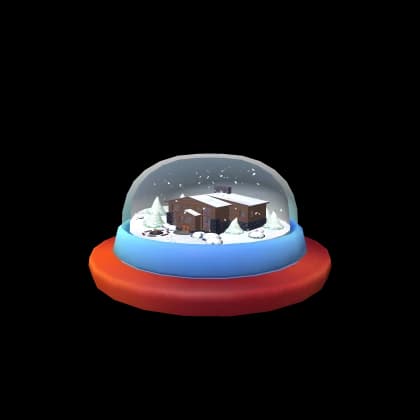 Winter Lodge Snowglobe