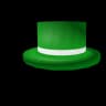 Green Top Hat with White Band