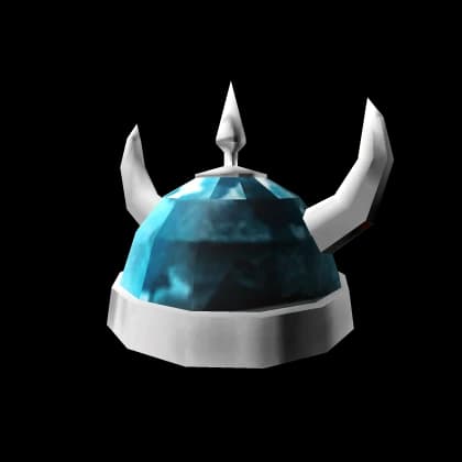Icy Blue Viking Helm of Frozen Victory