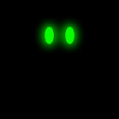 Green Glowing Eyes