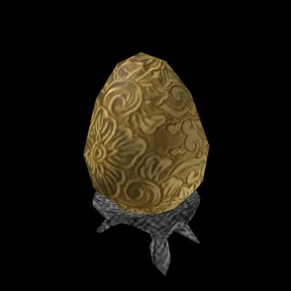 Gilded Fabergé Egg of Bygone Days