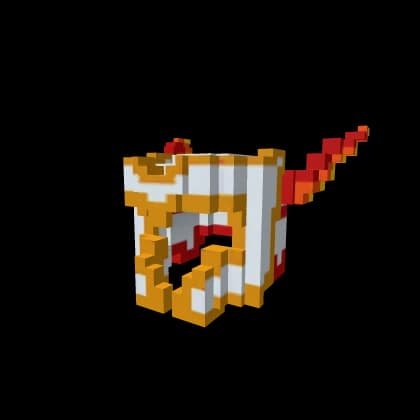 8-Bit Phoenix Winged Knight Helmet