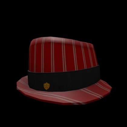 Striped Red Fedora