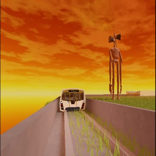 Siren Head [scp] and train