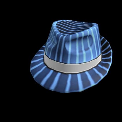 Azure Pinstripe Fedora