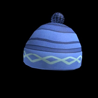 Blue Wool Winter Hat 