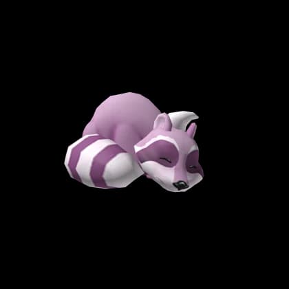 Sleepy Pink Raccoon