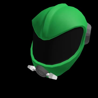 Green Martian Space Helmet