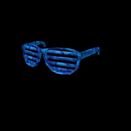Blue Sparkle Time Shutter Shades