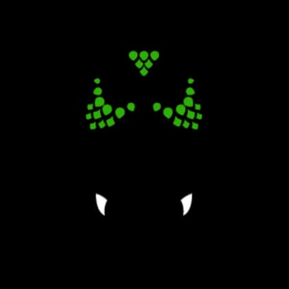 Green Ultimate Dragon Face