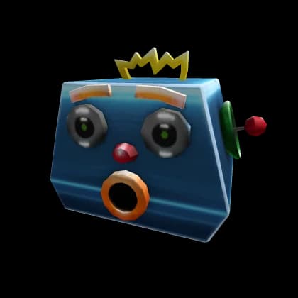 Shocked Retro Robot Head