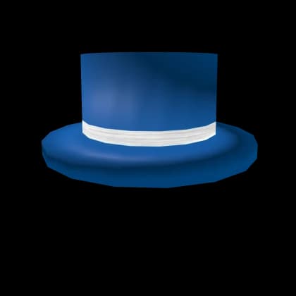 Blue Top Hat with White Band