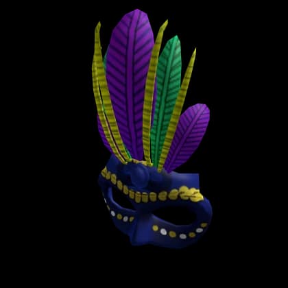 Blue Mardi Gras Mask