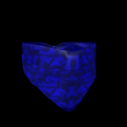 Blue Sparkle Time Bandana