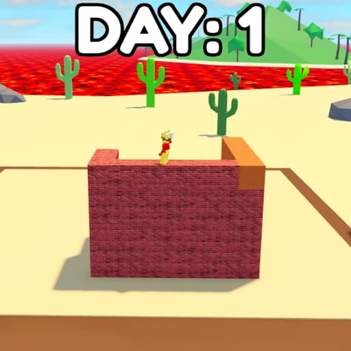 Build To Survive The Lava With Friends