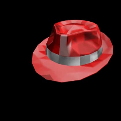 Red Sparkle Time Fedora